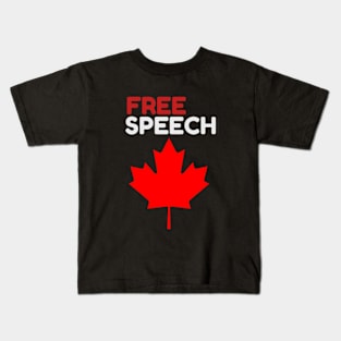 free speech canada  freedom  lovers Kids T-Shirt